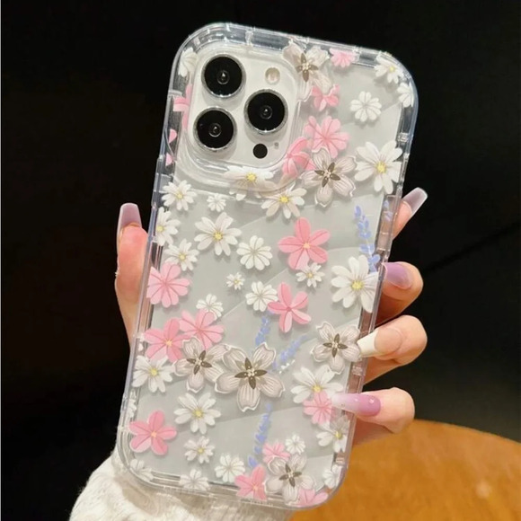 ⚠️Clearance iPhone 15/Pro/Pro Max Pink Floral Phone Case - Picture 4 of 4